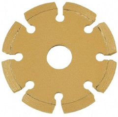 Core Cut - 4-1/2" Diam, 20mm Arbor Hole Diam, Wet & Dry Cut Saw Blade - Diamond-Tipped, Standard Round Arbor - Eagle Tool & Supply