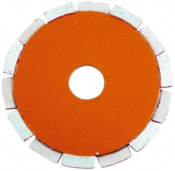 Core Cut - 4-1/2" Diam, 20mm Arbor Hole Diam, Wet & Dry Cut Saw Blade - Diamond-Tipped, Standard Round Arbor - Eagle Tool & Supply