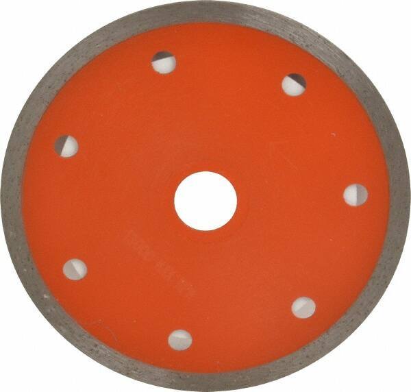 Core Cut - 4" Diam, 5/8" Arbor Hole Diam, Wet & Dry Cut Saw Blade - Diamond-Tipped, Standard Round Arbor - Eagle Tool & Supply