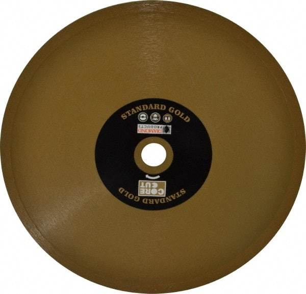 Core Cut - 8" Diam, 5/8" Arbor Hole Diam, Wet & Dry Cut Saw Blade - Diamond-Tipped, Standard Round Arbor - Eagle Tool & Supply