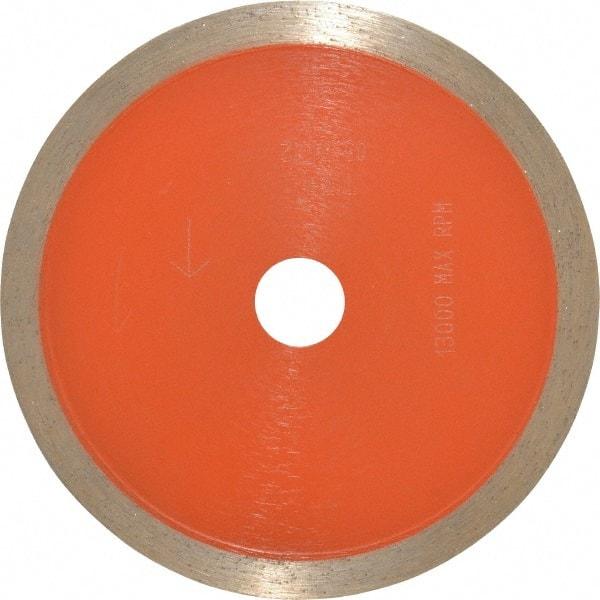 Core Cut - 4" Diam, 5/8" Arbor Hole Diam, Wet & Dry Cut Saw Blade - Diamond-Tipped, Standard Round Arbor - Eagle Tool & Supply