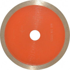 Core Cut - 4" Diam, 5/8" Arbor Hole Diam, Wet & Dry Cut Saw Blade - Diamond-Tipped, Standard Round Arbor - Eagle Tool & Supply