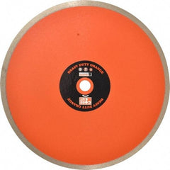 Core Cut - 10" Diam, 5/8" Arbor Hole Diam, Wet & Dry Cut Saw Blade - Diamond-Tipped, Standard Round Arbor - Eagle Tool & Supply