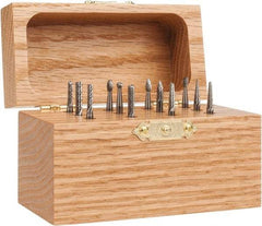 SGS Pro - 12 Piece, 1/8" Shank Burr Set - Tungsten Carbide - Eagle Tool & Supply