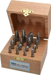 SGS Pro - 16 Piece, 1/4" Shank Burr Set - Tungsten Carbide - Eagle Tool & Supply