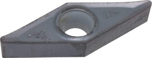 Kennametal - VBGT332 HP Grade KC5010 Carbide Turning Insert - TiAlN Finish, 35° Diamond, 3/8" Inscr Circle, 3/16" Thick, 1/32" Corner Radius - Eagle Tool & Supply