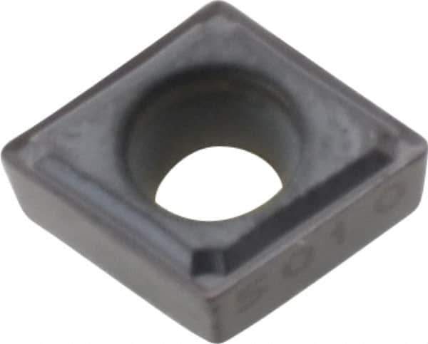 Kennametal - CCMT21.50.5 FW Grade KC5010 Carbide Turning Insert - TiAlN Finish, 80° Diamond, 1/4" Inscr Circle, 3/32" Thick, 0.0079" Corner Radius - Eagle Tool & Supply