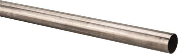 Made in USA - 6' Long, 1" OD, 304 Stainless Steel Tube - 0.035" Wall Thickness - Eagle Tool & Supply