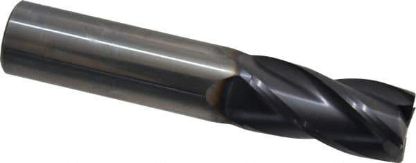 OSG - 3/4", 1-1/2" LOC, 3/4" Shank Diam, 4" OAL, 4 Flute, Solid Carbide Square End Mill - Single End, TiAlN Finish, Spiral Flute, 30° Helix, Centercutting, Right Hand Cut, Right Hand Flute, Series 404 - Eagle Tool & Supply