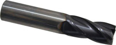 OSG - 3/4", 1-1/2" LOC, 3/4" Shank Diam, 4" OAL, 4 Flute, Solid Carbide Square End Mill - Single End, TiAlN Finish, Spiral Flute, 30° Helix, Centercutting, Right Hand Cut, Right Hand Flute, Series 404 - Eagle Tool & Supply
