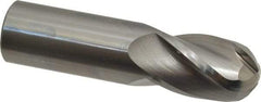 OSG - 1" Diam, 1-1/2" LOC, 4 Flute Solid Carbide Ball End Mill - Uncoated, Single End, 4" OAL, 1" Shank Diam, Spiral Flute - Eagle Tool & Supply