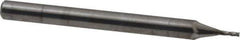 OSG - 1/32", 5/64" LOC, 1/8" Shank Diam, 1-1/2" OAL, 4 Flute, Solid Carbide Square End Mill - Single End, Uncoated, Spiral Flute, 30° Helix, Centercutting, Right Hand Cut, Right Hand Flute, Series 414 - Eagle Tool & Supply