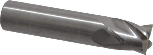 OSG - 5/8", 3/4" LOC, 5/8" Shank Diam, 3" OAL, 4 Flute, Solid Carbide Square End Mill - Single End, Uncoated, Spiral Flute, 30° Helix, Centercutting, Right Hand Cut, Right Hand Flute, Series 414 - Eagle Tool & Supply