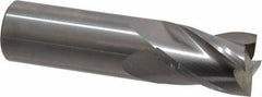 OSG - 3/4", 1" LOC, 3/4" Shank Diam, 3" OAL, 4 Flute, Solid Carbide Square End Mill - Single End, Uncoated, Spiral Flute, 30° Helix, Centercutting, Right Hand Cut, Right Hand Flute, Series 414 - Eagle Tool & Supply