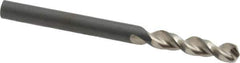 Walter-Titex - #16 130° Parabolic Flute Vanadium High Speed Steel Screw Machine Drill Bit - Bright Finish, Right Hand Cut, 15/16" Flute Length, 2-9/32" OAL, Split Point, Straight Shank - Eagle Tool & Supply