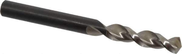Walter-Titex - 0.2717" 130° Parabolic Flute Vanadium High Speed Steel Screw Machine Drill Bit - Bright Finish, Right Hand Cut, 34mm Flute Length, 2-29/32" OAL, Split Point, Straight Shank - Eagle Tool & Supply