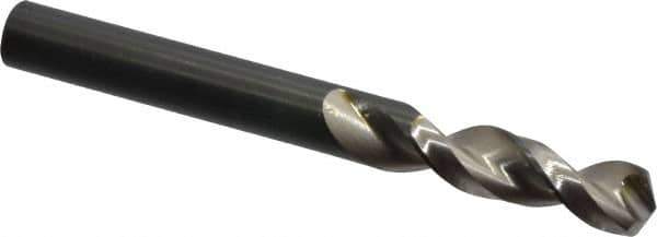 Walter-Titex - 0.3268" 130° Parabolic Flute Vanadium High Speed Steel Screw Machine Drill Bit - Bright Finish, Right Hand Cut, 1-7/16" Flute Length, 3-1/8" OAL, Split Point, Straight Shank - Eagle Tool & Supply