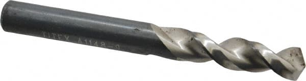 Walter-Titex - 0.3543" 130° Parabolic Flute Vanadium High Speed Steel Screw Machine Drill Bit - Eagle Tool & Supply