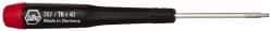 Wiha - T6 Torx Driver - 1-9/16" Blade Length, 4-3/4" OAL, Tapered Handle - Eagle Tool & Supply
