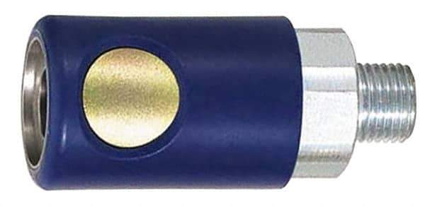 Prevost - 1/2 Male NPT ARO Pneumatic Hose Safety Coupler - Composite, 1/4" Body Diam - Eagle Tool & Supply