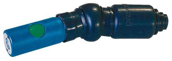 Prevost - 1/4 Female NPT European High Flow Pneumatic Hose Free Angle Ball Swivel Coupling (with Boot) - Composite, 7.2mm Body Diam - Eagle Tool & Supply