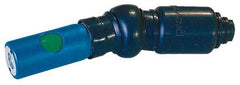 Prevost - 1/4 Female NPT European High Flow Pneumatic Hose Free Angle Ball Swivel Coupling (with Boot) - Composite, 7.2mm Body Diam - Eagle Tool & Supply