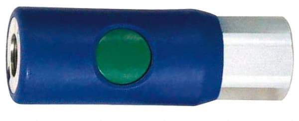 Prevost - 1/2 Female NPT European High Flow Pneumatic Hose Coupler - Composite, 7.2mm Body Diam - Eagle Tool & Supply