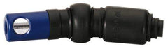 Prevost - 1/4 Female NPT Industrial Pneumatic Hose Free Angle Ball Swivel Coupling (with Boot) - Composite, 1/4" Body Diam - Eagle Tool & Supply