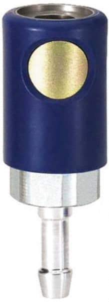 Prevost - Hose Barb Industrial Pneumatic Hose Coupler - Composite, 1/4" Body Diam, 1/4" Hose ID - Eagle Tool & Supply