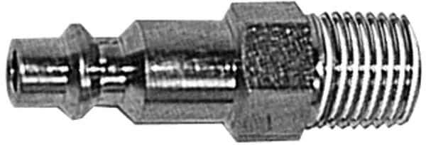 Prevost - 3/8 Male NPT Industrial Pneumatic Hose Connector - Composite, 1/4" Body Diam - Eagle Tool & Supply