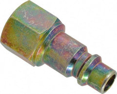 Prevost - 3/8 Female NPT Industrial Pneumatic Hose Connector - Zinc-Plated Nitrited Steel, 3/8" Body Diam - Eagle Tool & Supply