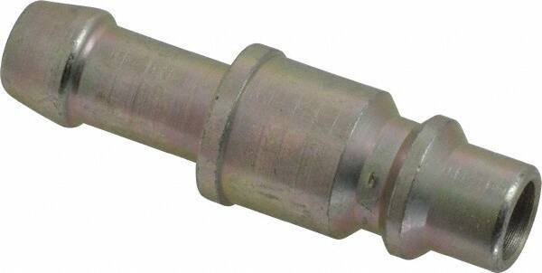 Prevost - Hose Barb Industrial Pneumatic Hose Plug For Hose - Zinc-Plated Nitrited Steel, 3/8" Body Diam, 3/8" Hose ID - Eagle Tool & Supply