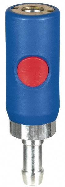 Prevost - Hose Barb Tru-Flate Automotive Pneumatic Hose Coupler - Composite, 1/4" Body Diam, 3/8" Hose ID - Eagle Tool & Supply