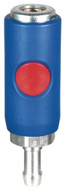 Prevost - Hose Barb Tru-Flate Automotive Pneumatic Hose Coupler - Composite, 3/8" Body Diam, 1/2" Hose ID - Eagle Tool & Supply