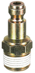 Prevost - 3/8 Male NPT Tru-Flate Automotive Pneumatic Hose Connector - Composite, 1/4" Body Diam - Eagle Tool & Supply