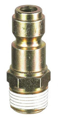 Prevost - 3/8 Male NPT Tru-Flate Automotive Pneumatic Hose Connector - Composite, 3/8" Body Diam - Eagle Tool & Supply