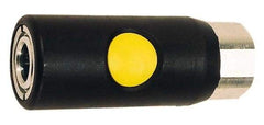 Prevost - 3/8 Female NPT ARO Pneumatic Hose Safety Coupler - Composite, 1/4" Body Diam - Eagle Tool & Supply