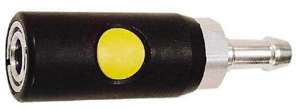 Prevost - Hose Barb ARO Pneumatic Hose Safety Coupler - Composite, 1/4" Body Diam, 1/4" Hose ID - Eagle Tool & Supply
