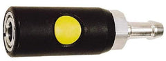Prevost - Hose Barb ARO Pneumatic Hose Safety Coupler - Composite, 1/4" Body Diam, 1/4" Hose ID - Eagle Tool & Supply
