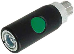 Prevost - 3/8 Female NPT European High Flow Pneumatic Hose Safety Coupler - Composite, 7.2mm Body Diam - Eagle Tool & Supply