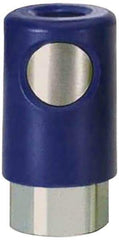 Prevost - 1/2 Female NPT Industrial Pneumatic Hose Coupler - Composite, 3/8" Body Diam - Eagle Tool & Supply