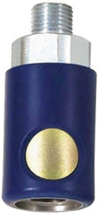 Prevost - 1/4 Male NPT Industrial Pneumatic Hose Coupler - Composite, 3/8" Body Diam - Eagle Tool & Supply