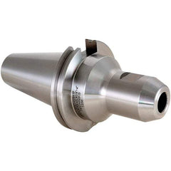 Techniks - CAT50 Taper Shank 1 Hole End Mill Holder & Adapter - 2" Nose Diam, 2.62" Projection - Exact Industrial Supply