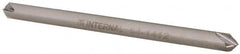 Made in USA - 1/8" Diam 4 Flute Double End Solid Carbide Chamfer Mill - Eagle Tool & Supply