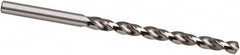 Taper Length Drill Bit: 0.2598″ Dia, 130 ° Bright/Uncoated, RH Cut, Spiral Flute, Straight Shank, Series 219