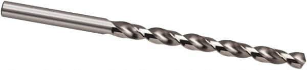 Guhring - 8.05mm, 130° Point, Spiral Flute, High Speed Steel Taper Length Drill Bit - Bright Finish, 109mm Flute Length, 165mm OAL, Series 219 - Eagle Tool & Supply
