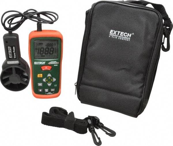 Extech - 0.4 to 30 m/Sec Air CFM and CMM Thermo Anemometer - 140°F Max - Eagle Tool & Supply