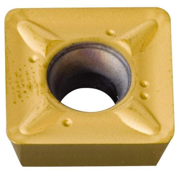 Kennametal - SDCT43 LD Grade KCPK30 Carbide Milling Insert - TiN/TiCN/Al2O3 Finish, 3/16" Thick, 1/2" Inscribed Circle, 0.8mm Corner Radius - Eagle Tool & Supply