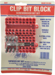 Value Collection - 17 Piece, Screwdriver Bit Set - DIY Bit - Eagle Tool & Supply
