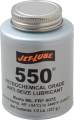 Jet-Lube - 0.5 Lb Can Extreme Pressure Anti-Seize Lubricant - Molybdenum Disulfide, -65 to 2,400°F, Steel Blue, Water Resistant - Eagle Tool & Supply